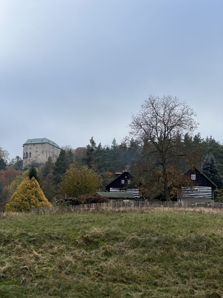 Výhled na hrad Houska