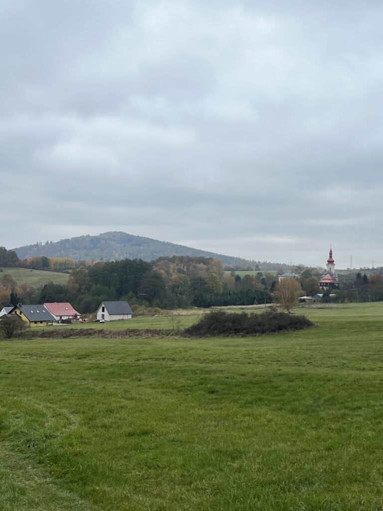 Výhled z cyklostezky Varhany