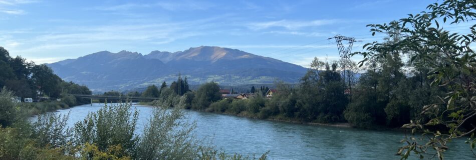 Výhled od stanu_kemp Draufluss_Spittal an der Drau