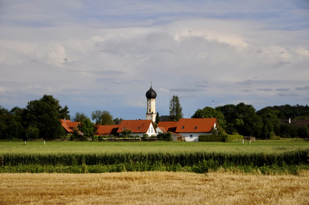 Kostel_Bavorský venkov_Via Claudia Augusta