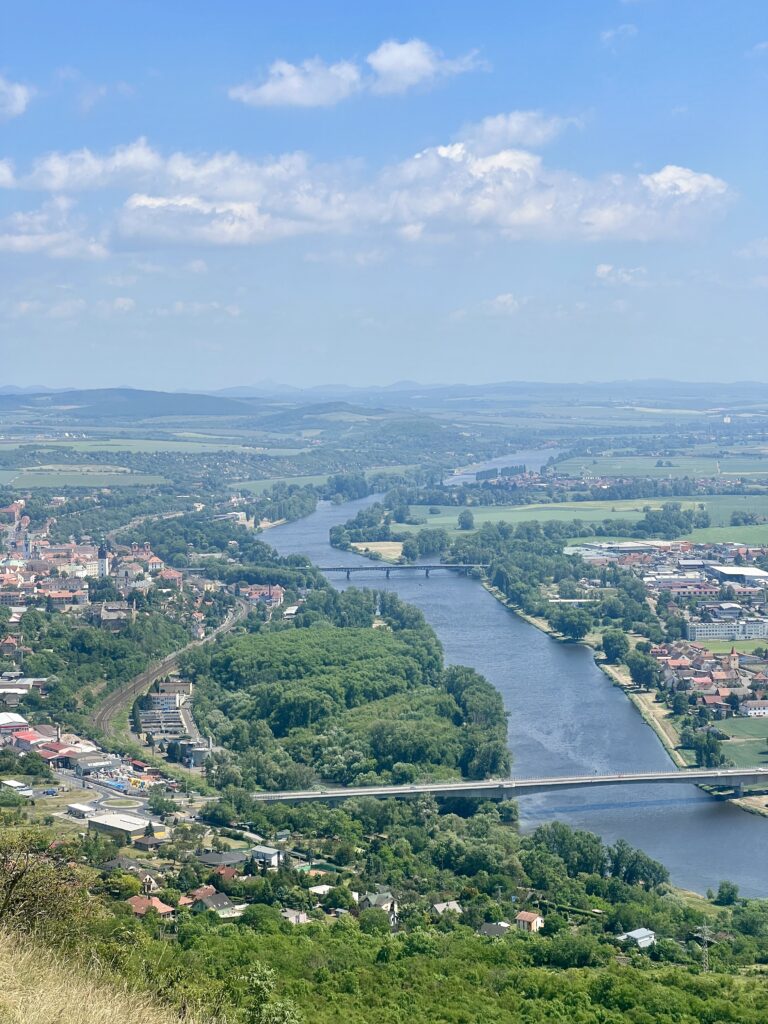 Výhled z hory Radobýl na Litoměřice_Radobýl