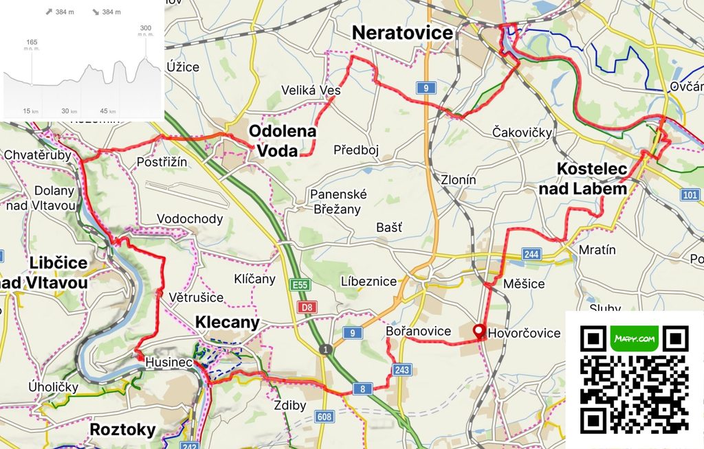Mapa výletu
